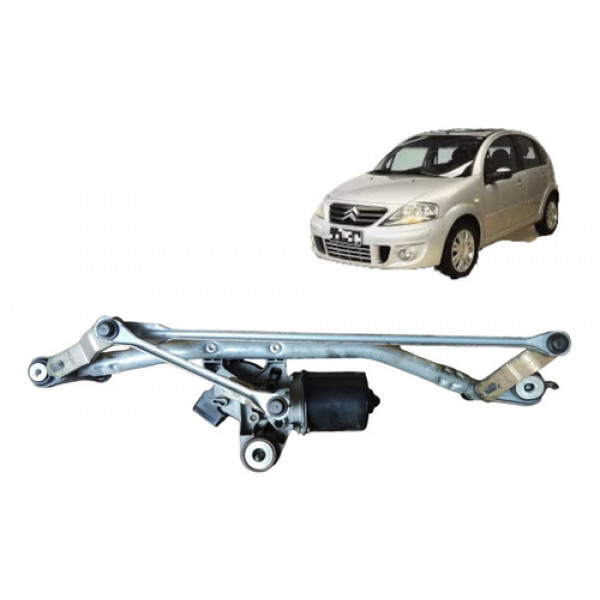 Motor De Limpador Para-brisa Dianteiro Citroen C3 2008
