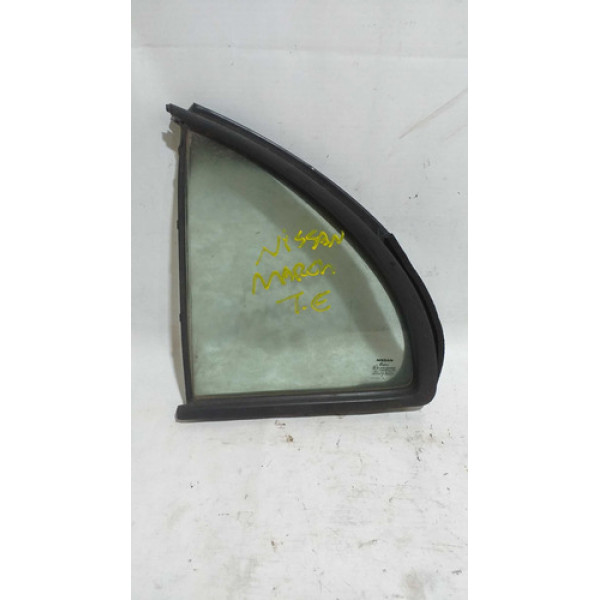 Vidro Canto Da Porta Traseira Do Nissan March Le 2012