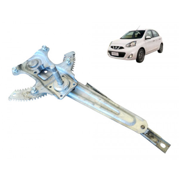 Máquina De Vidro Manual Traseira Direita Nissan March 2012
