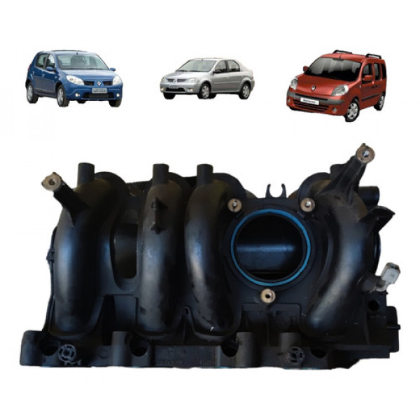 Coletor De Admissão Renault Sandero Logan 1.6 8v 2006 A 2014